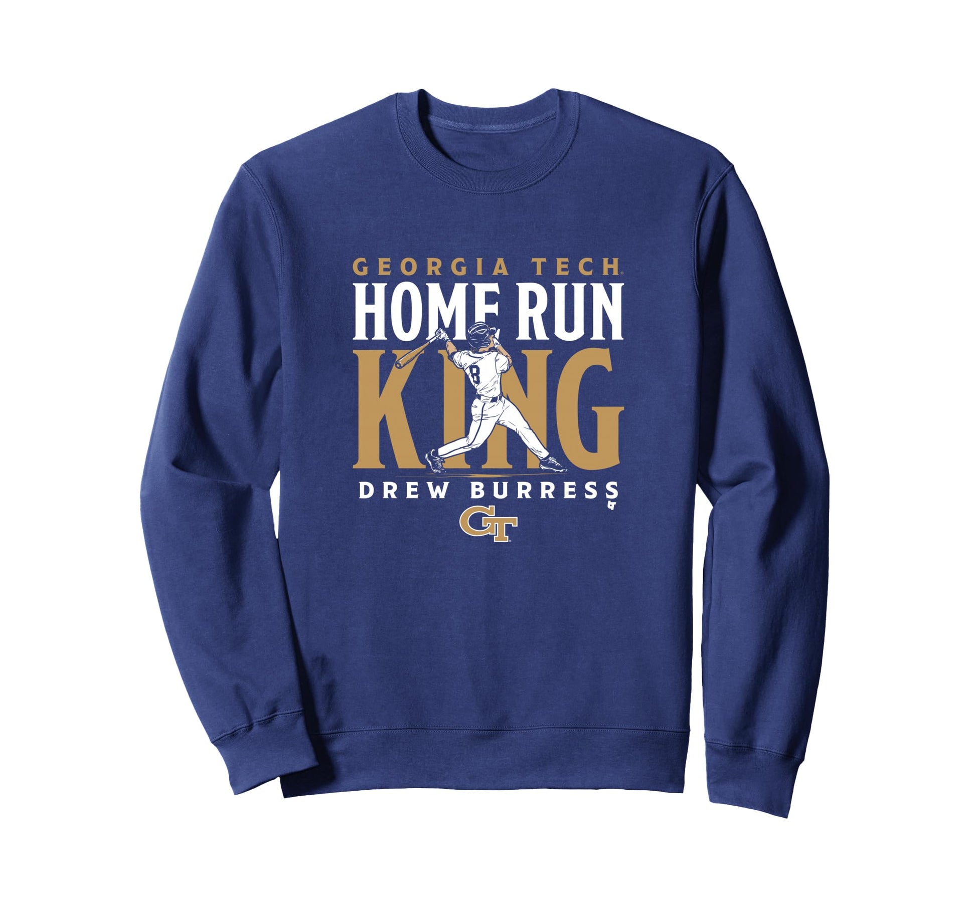 Drew Burress Home Run King Georgia Sweatshirt - Minimalist Print Unisex - T-Shirt, Sweatshirt, Hoodie