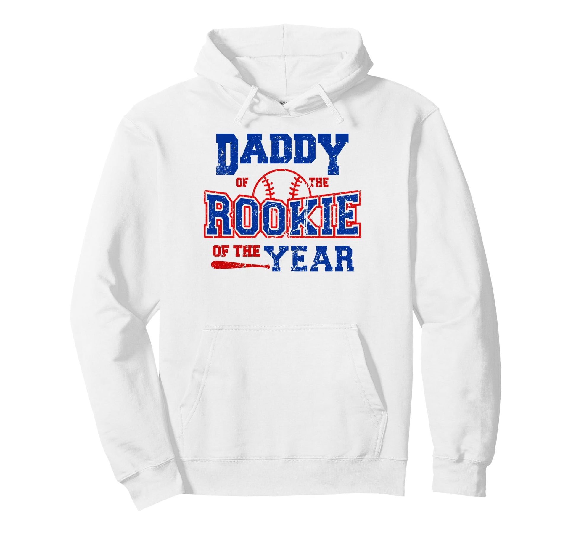 Daddy Rookie Year Matching Family Baseball Hoodie - Graphic Print Men Women - T-Shirt, Sweatshirt, Hoodie