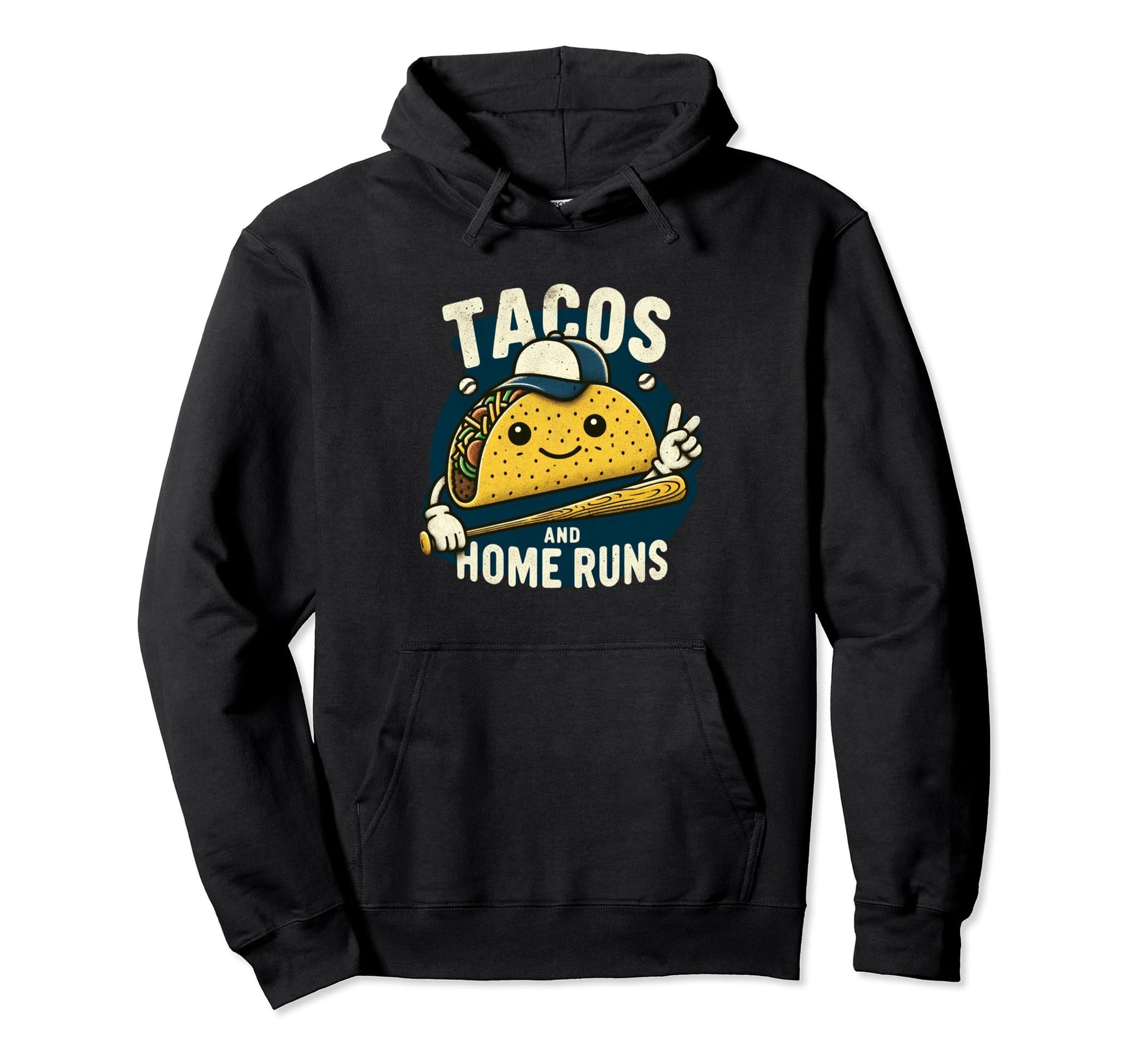 Tacos And Homeruns Taco Food Lovers Hoodie - Graphic Print Unisex - T-Shirt, Sweatshirt, Hoodie