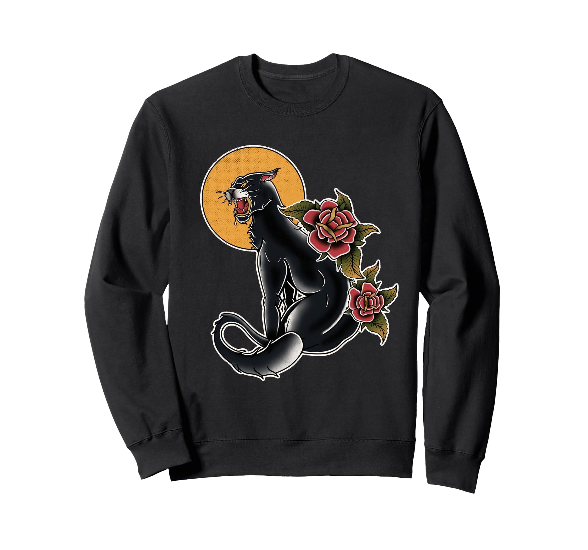 American Traditional Panther Tattoo Sweatshirt - Fun Novelty Design Unisex - T-Shirt, Sweatshirt, Hoodie