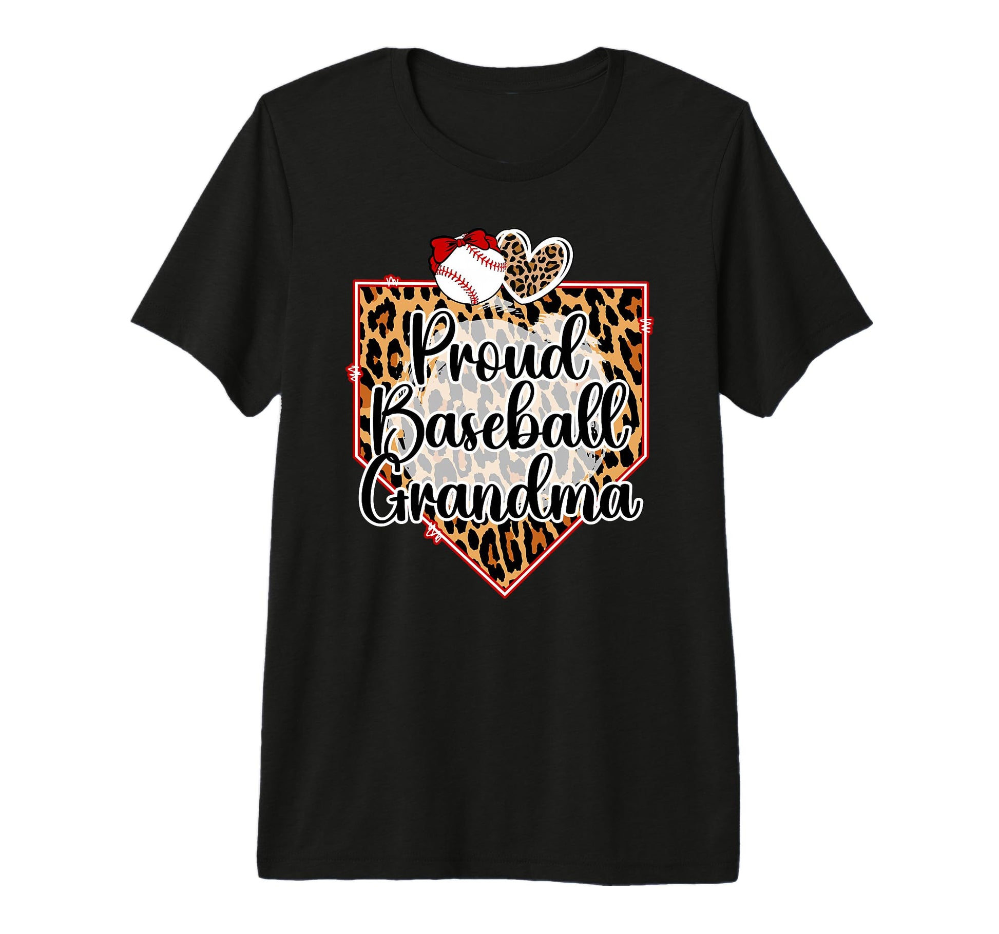 Proud Baseball Grandma Baseball T-Shirt - Fun Novelty Design for Adults - T-Shirt, Sweatshirt, Hoodie