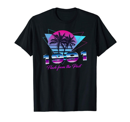 30 Year Old Gifts 1991 80S Synthwave T-Shirt - Custom Art Print Men Women - T-Shirt, Sweatshirt, Hoodie