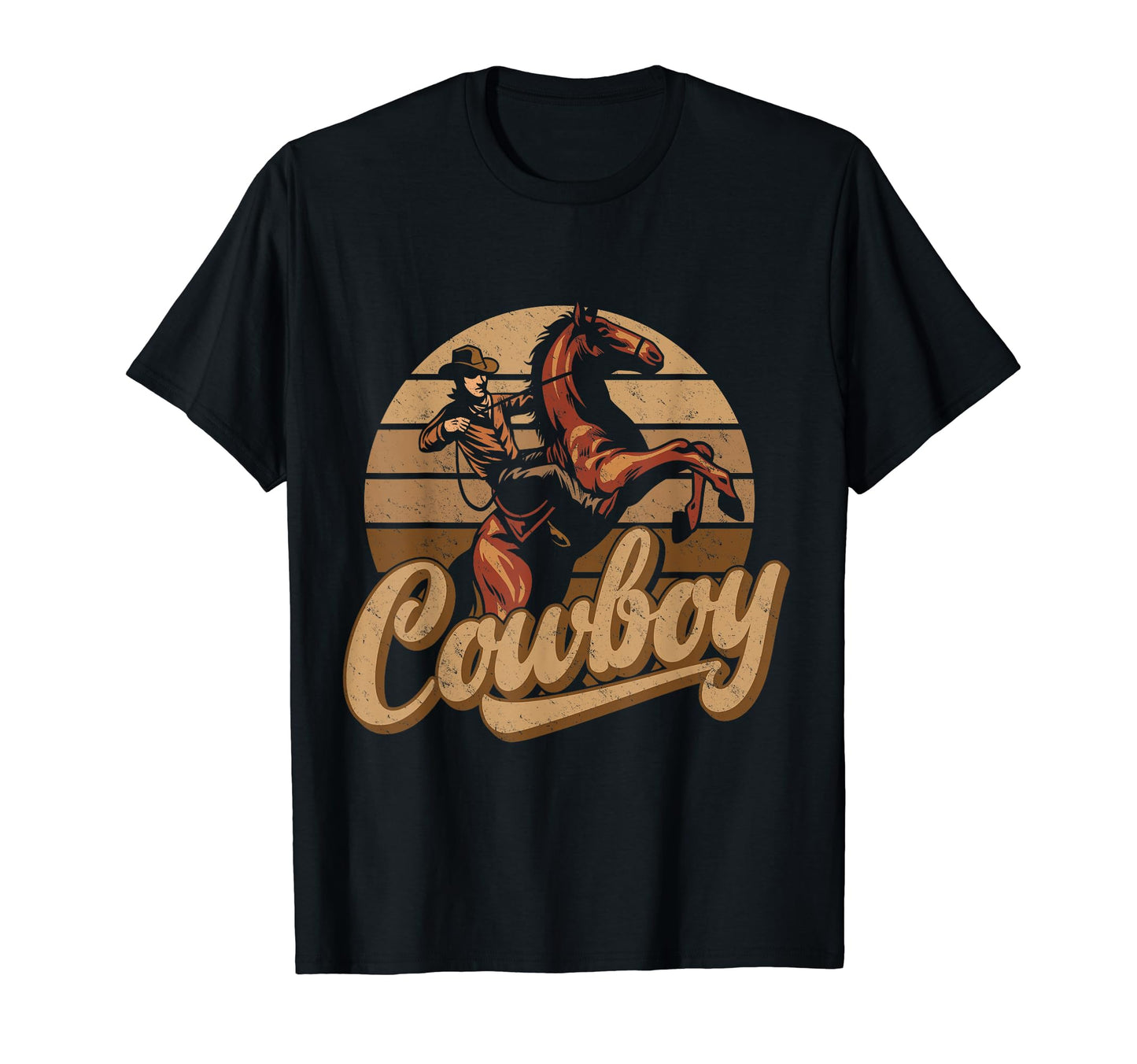 Cowboy Western Horse Rider T-Shirt - Casual Everyday Wear Men Women - T-Shirt, Sweatshirt, Hoodie