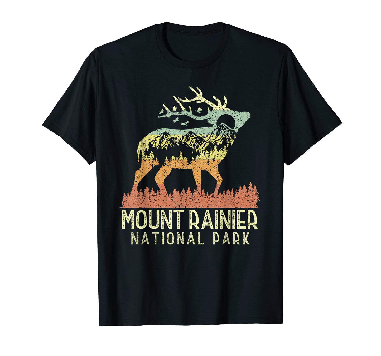 Mount Rainier National Park Mountain T-Shirt - Fun Novelty Design Unisex - T-Shirt, Sweatshirt, Hoodie