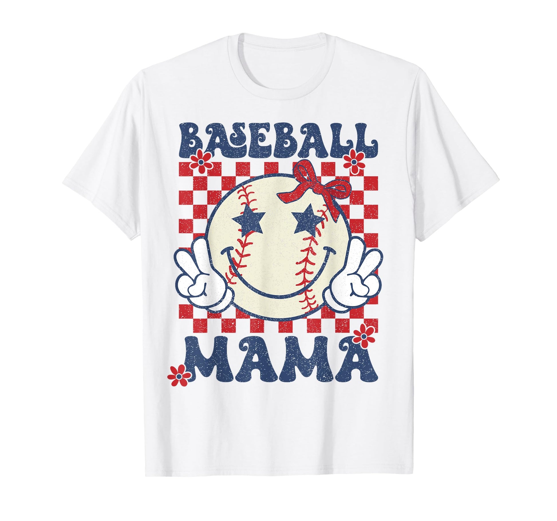 Baseball Mama Coquette Bow Game Day T-Shirt - Custom Art Print for Adults - T-Shirt, Sweatshirt, Hoodie