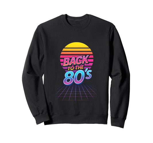 Back To 80S Nostalgia Music Sweatshirt - Aesthetic Graphic Unisex - T-Shirt, Sweatshirt, Hoodie