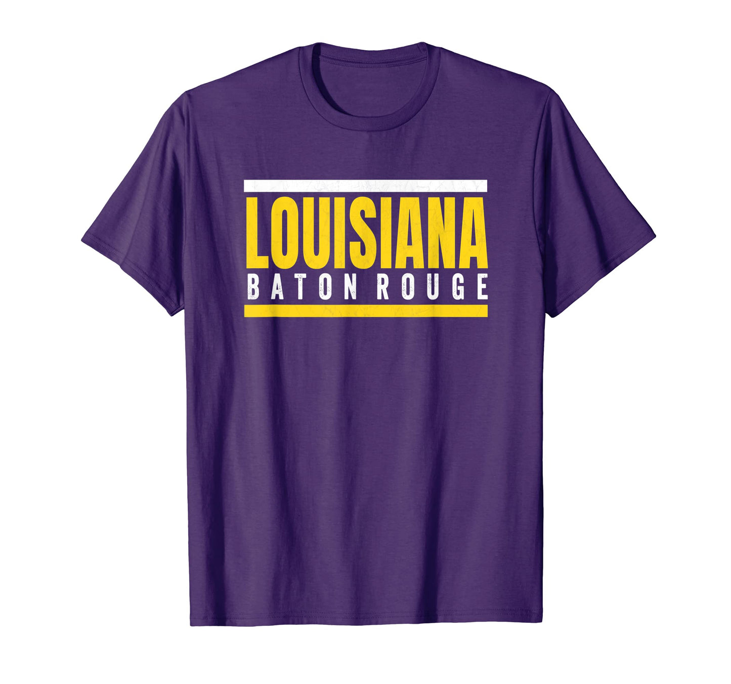 Louisiana Striped Baton Rouge T-Shirt - Casual Everyday Wear for Adults - T-Shirt, Sweatshirt, Hoodie