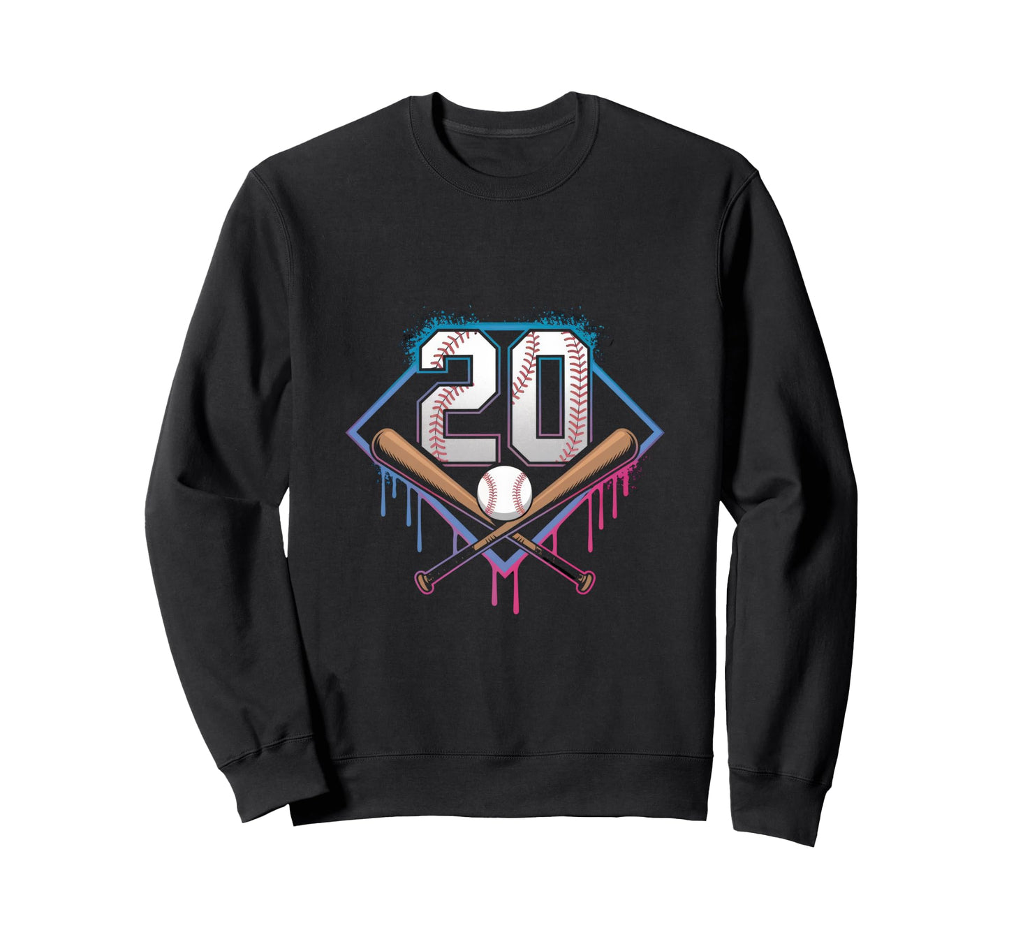 20Th Birthday Baseball Home Ice Sweatshirt - Casual Everyday Wear Unisex - T-Shirt, Sweatshirt, Hoodie