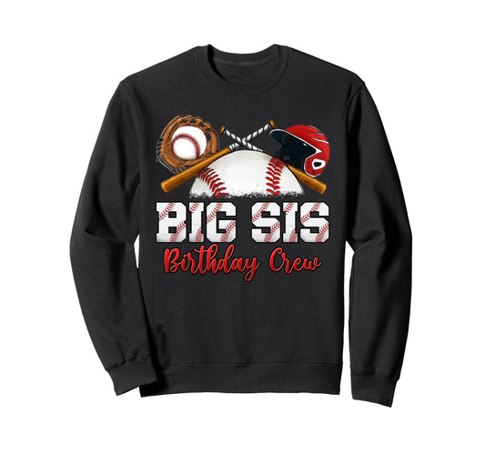 Baseball Birthday Party Sports Sweatshirt - Casual Everyday Wear Men Women - T-Shirt, Sweatshirt, Hoodie