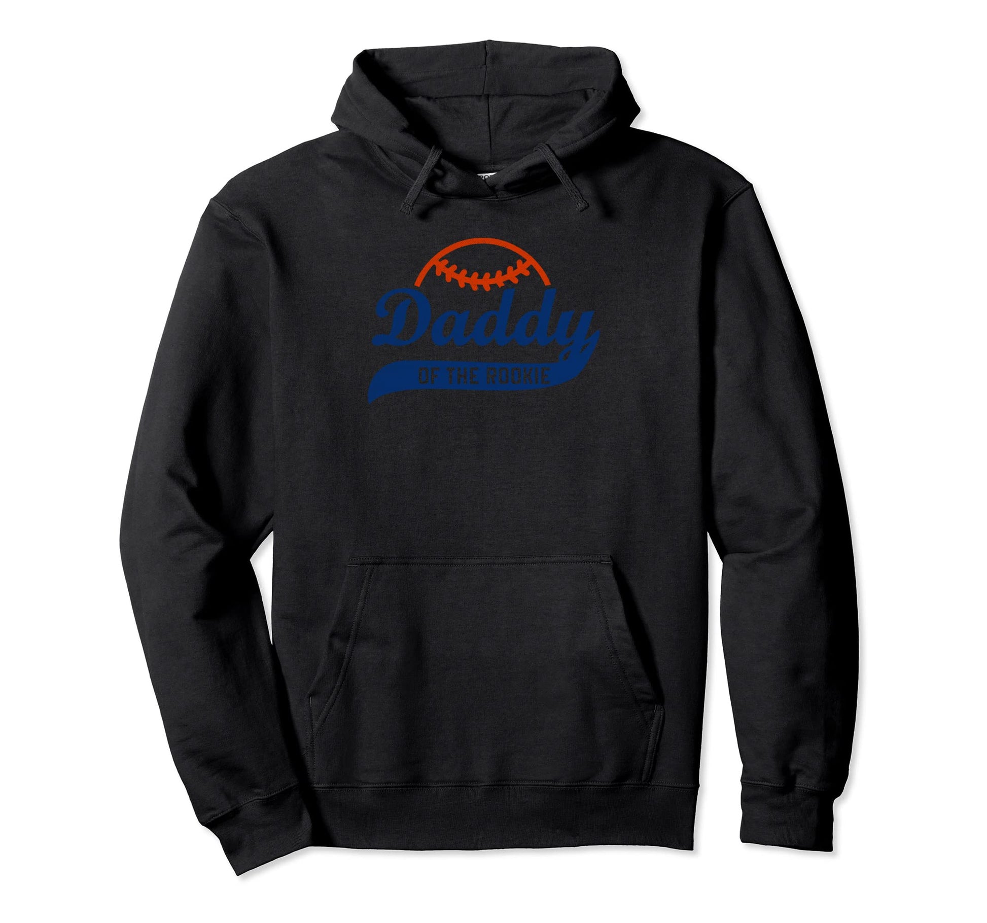 Funny Baseball Daddy Rookie Dad Birthday Hoodie - Unique Graphic Men Women - T-Shirt, Sweatshirt, Hoodie
