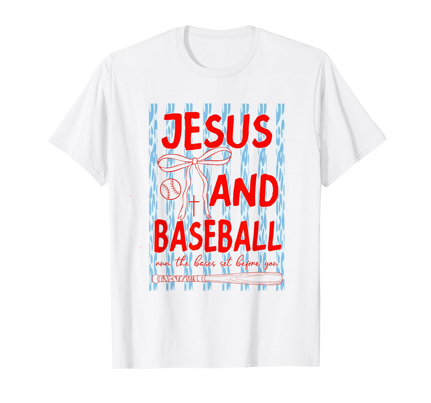Jesus And Baseball Coquette Christian T-Shirt - Trendy Graphic Unisex - T-Shirt, Sweatshirt, Hoodie