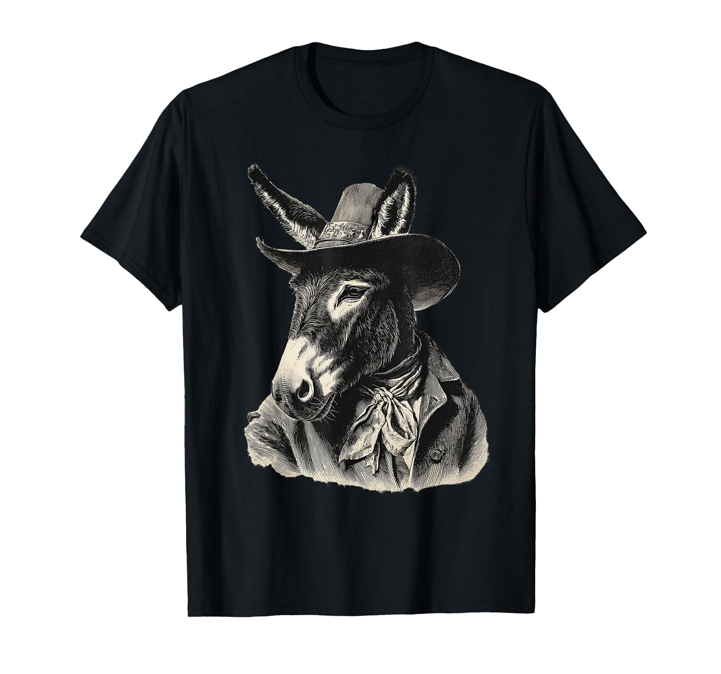 Donkey Cowboy Rodeo Cowgirl Western T-Shirt - Trendy Graphic for Adults - T-Shirt, Sweatshirt, Hoodie