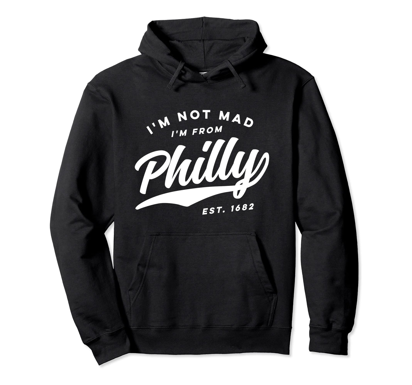 Im Not Mad Im From Philly 1970S Hoodie - Graphic Print for Adults - T-Shirt, Sweatshirt, Hoodie