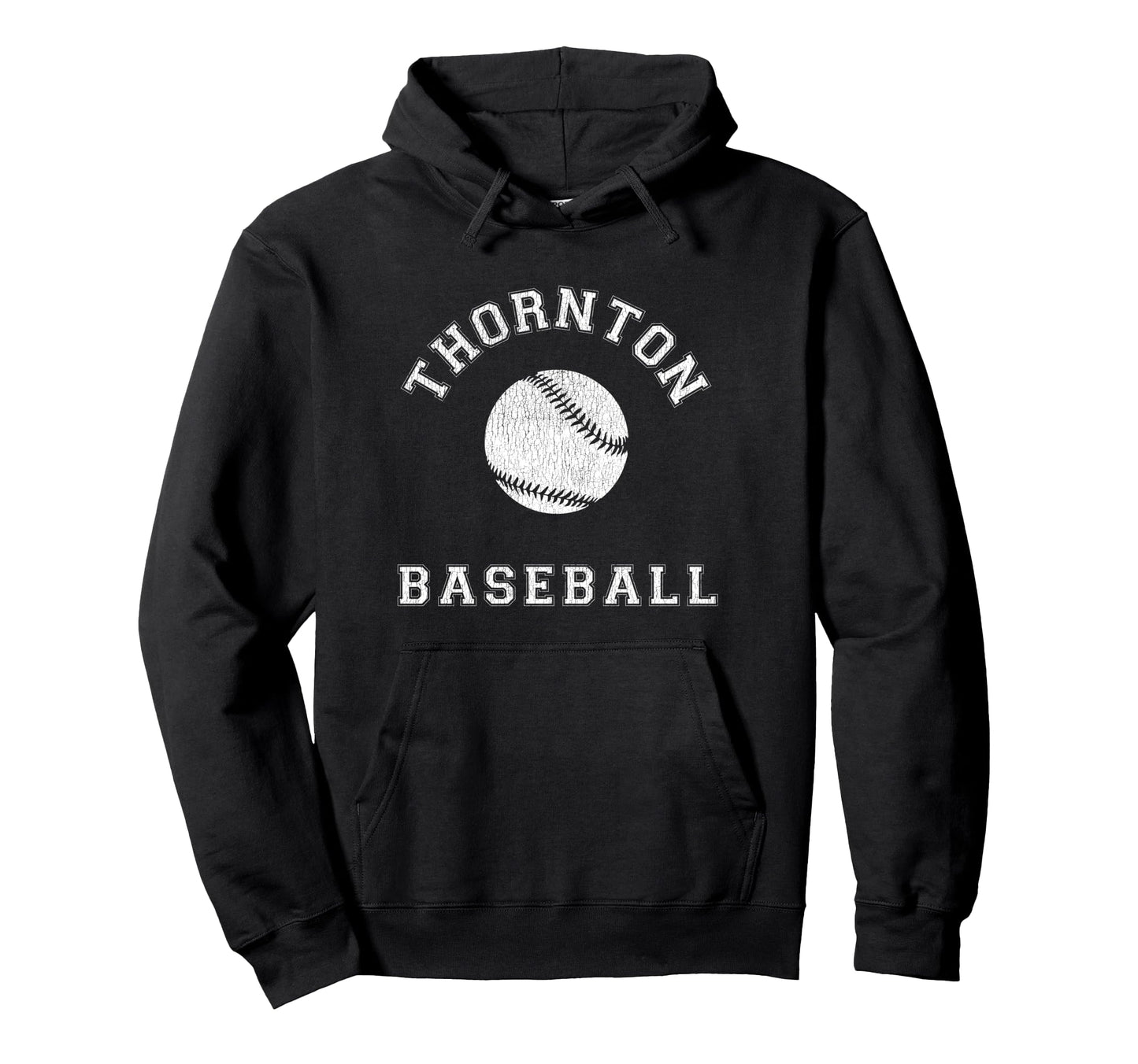 Thornton Baseball Distressed Hoodie - Trendy Graphic Unisex - T-Shirt, Sweatshirt, Hoodie