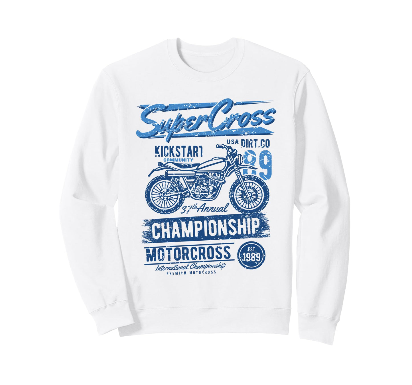 Dirt Bike Supercross Motocross Sweatshirt - Custom Art Print for Adults - T-Shirt, Sweatshirt, Hoodie