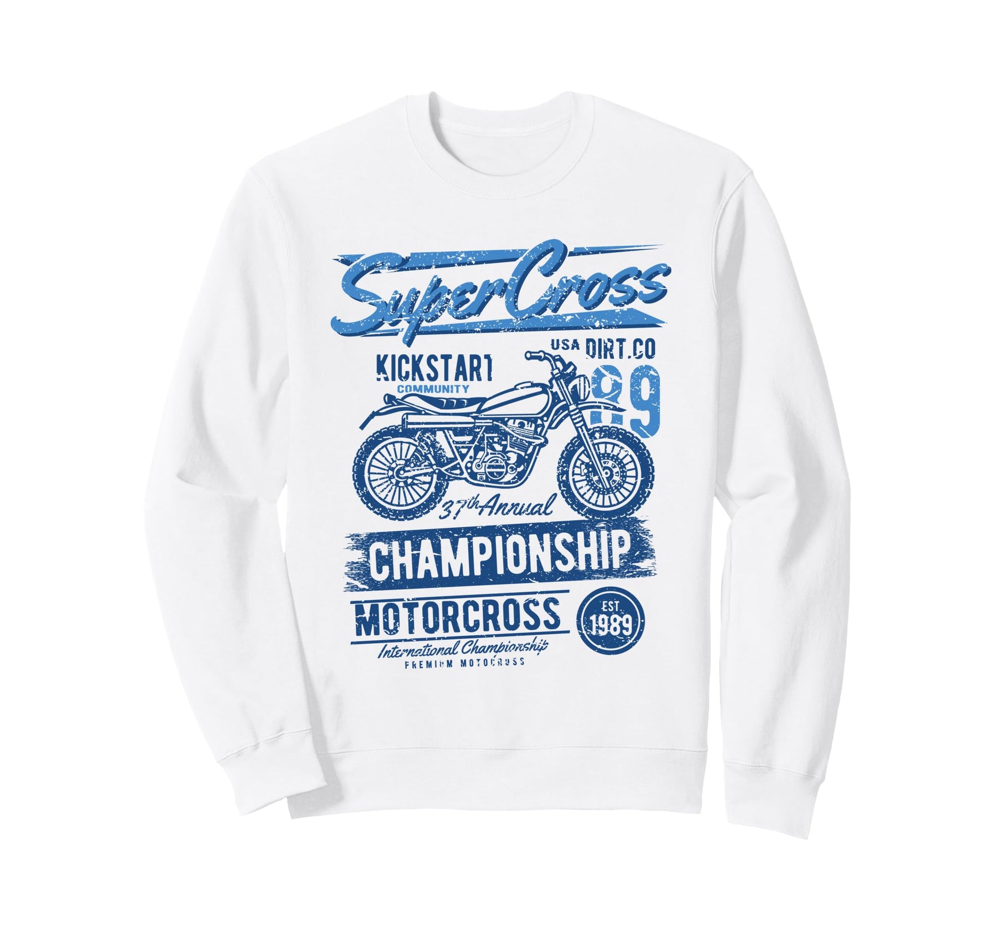 Dirt Bike Supercross Motocross Sweatshirt - Custom Art Print for Adults - T-Shirt, Sweatshirt, Hoodie