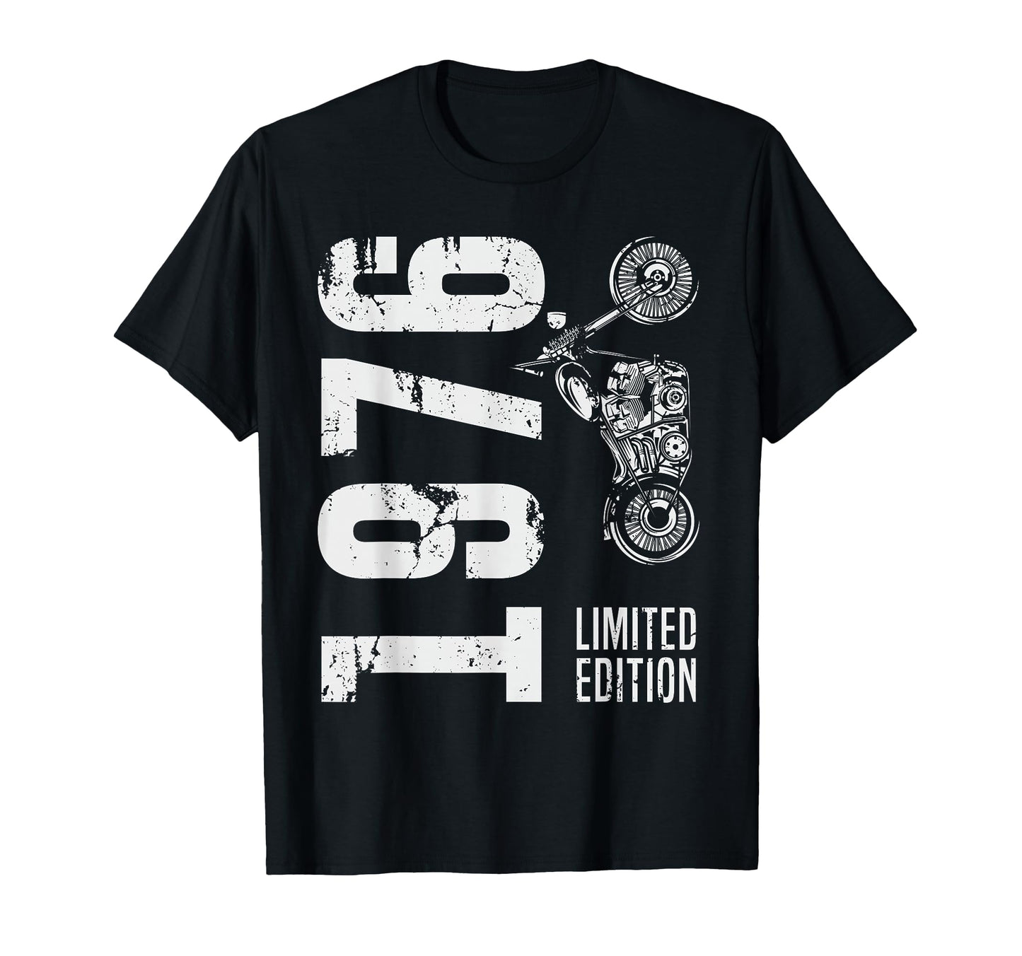 Born 1976 Motorcycle 50Th Birthday T-Shirt - Unique Graphic Unisex - T-Shirt, Sweatshirt, Hoodie