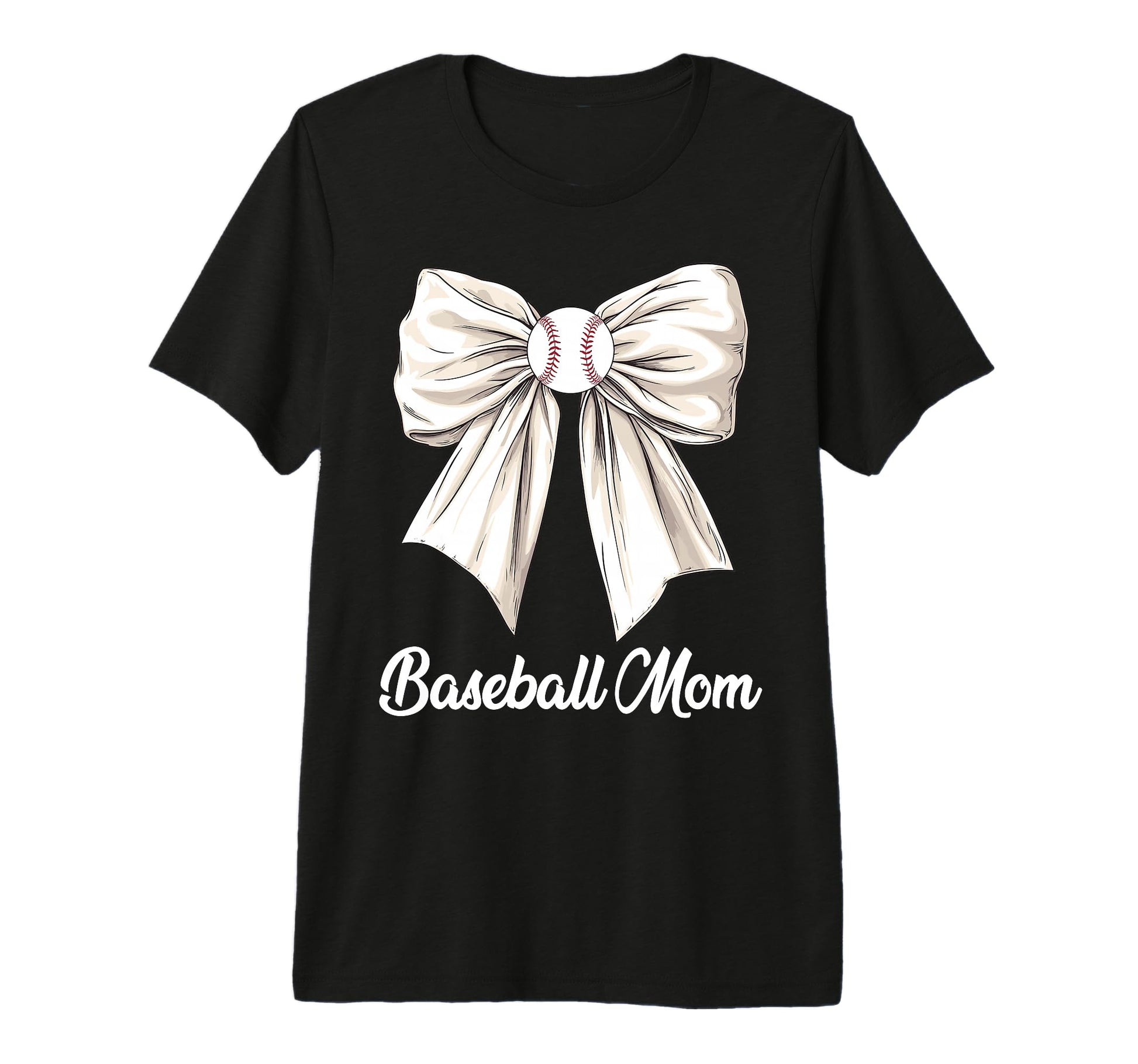 Baseball Mom Coquette Bow Baseball Lovers T-Shirt - Trendy Graphic Unisex - T-Shirt, Sweatshirt, Hoodie