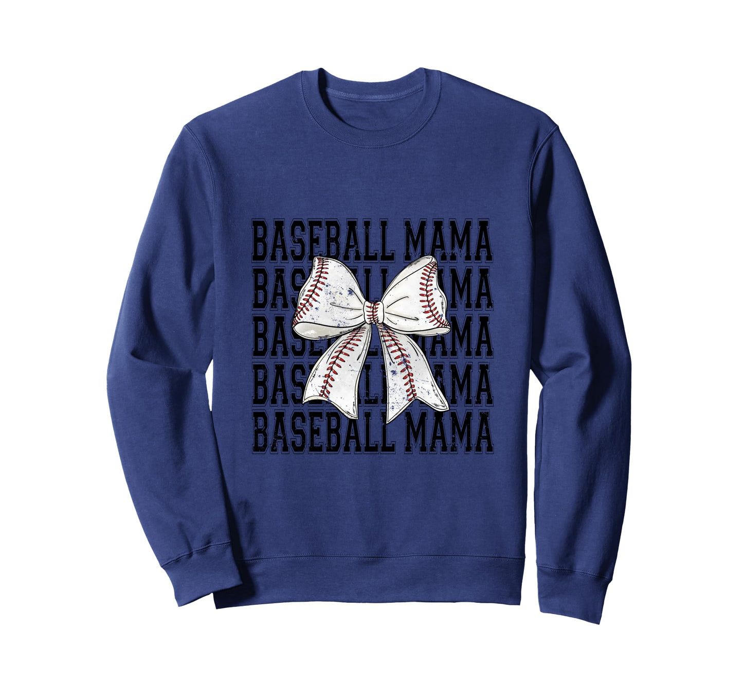 Baseball Mama Coquette Bow Sweatshirt - Aesthetic Graphic for Adults - T-Shirt, Sweatshirt, Hoodie