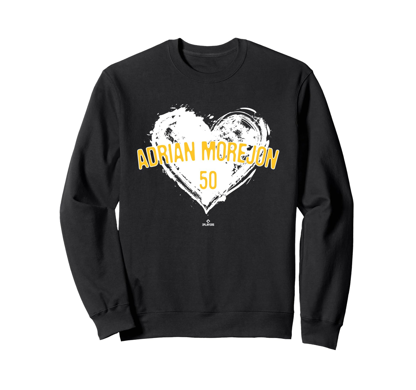 Distressed Heart Adri N Morej N San Sweatshirt - Graphic Print for Adults - T-Shirt, Sweatshirt, Hoodie