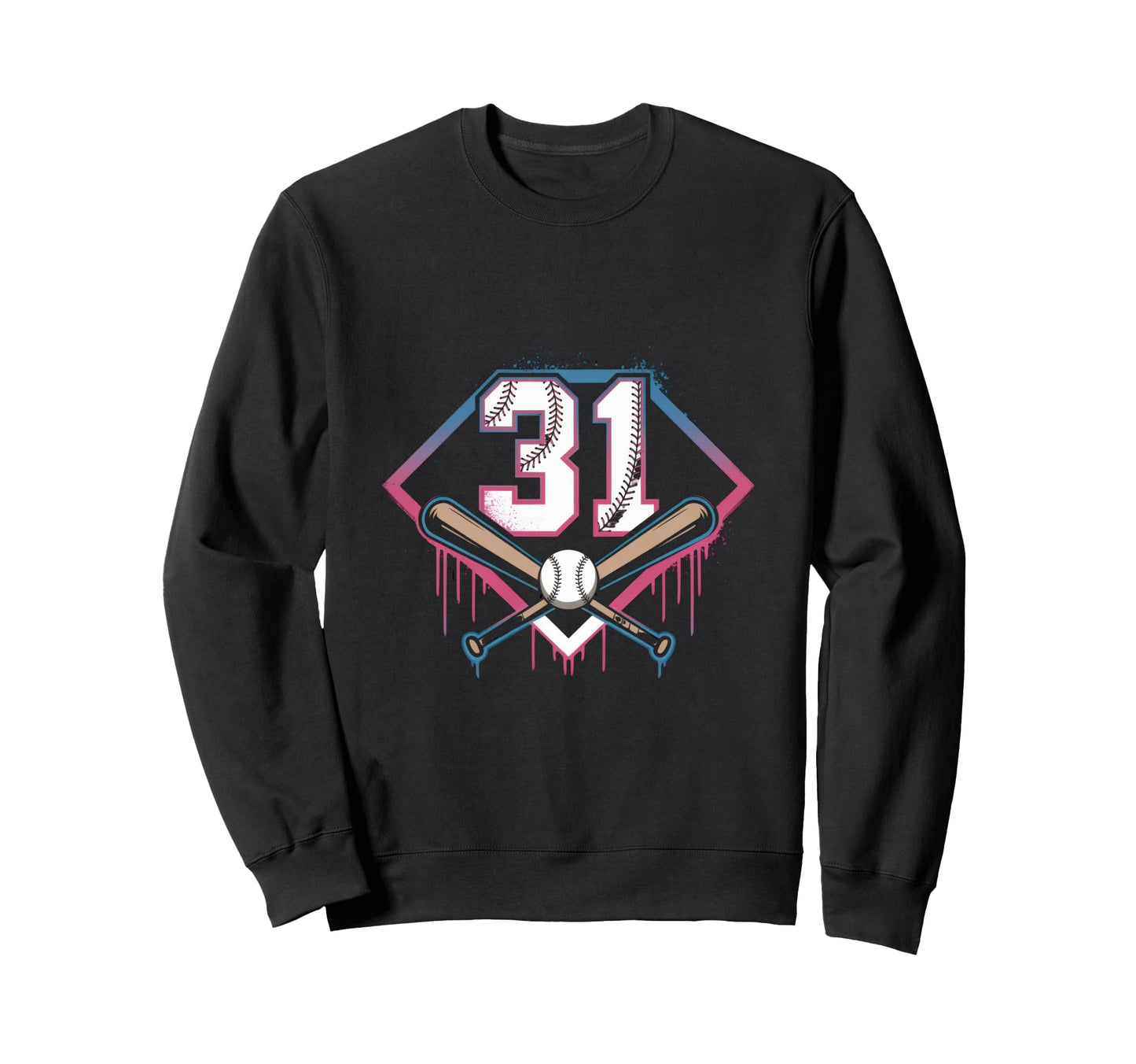 Baseball Home Ice Cream 31Th Sweatshirt - Custom Art Print for Adults - T-Shirt, Sweatshirt, Hoodie