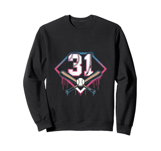 Baseball Home Ice Cream 31Th Sweatshirt - Custom Art Print for Adults - T-Shirt, Sweatshirt, Hoodie
