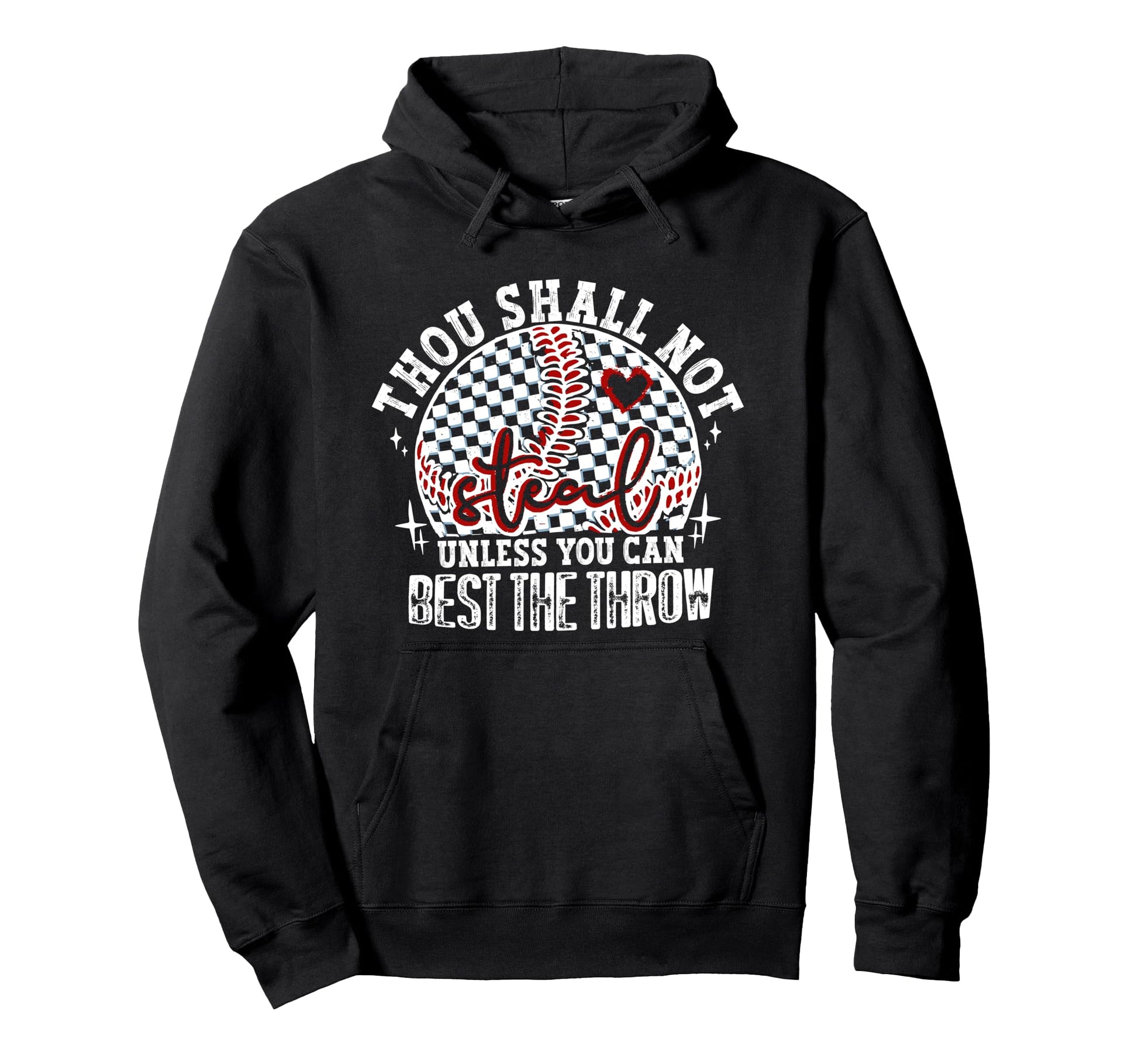 Thou Shall Not Steal Funny Baseball Hoodie - Aesthetic Graphic for Adults - T-Shirt, Sweatshirt, Hoodie