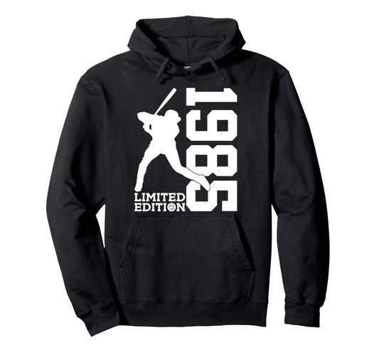 41St Birthday Baseball 1985 Hoodie - Unique Graphic Unisex - T-Shirt, Sweatshirt, Hoodie