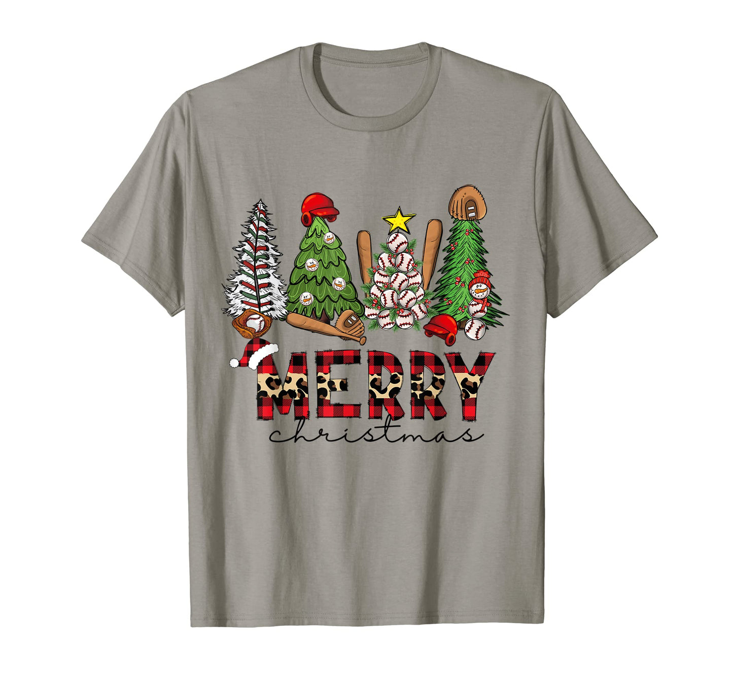 Merry Trees Baseball Leopard Buffalo T-Shirt - Casual Everyday Wear Unisex - T-Shirt, Sweatshirt, Hoodie