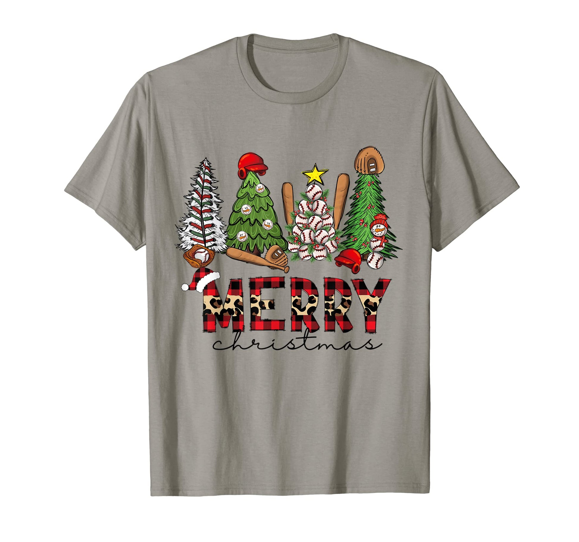 Merry Trees Baseball Leopard Buffalo T-Shirt - Casual Everyday Wear Unisex - T-Shirt, Sweatshirt, Hoodie