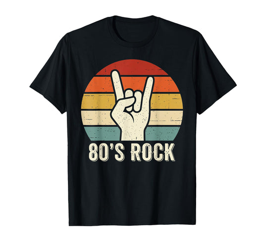 80S Rock N Roll Rock Fans Rock T-Shirt - Casual Everyday Wear for Adults - T-Shirt, Sweatshirt, Hoodie