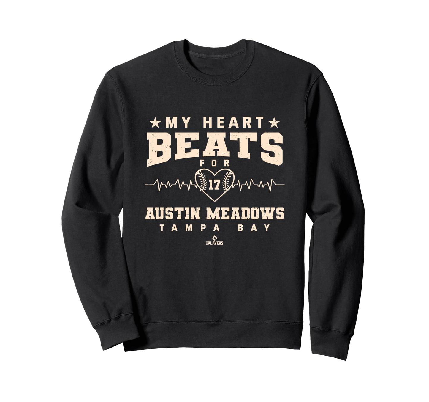 My Heart Beats Austin Meadows Sweatshirt - Casual Everyday Wear for Adults - T-Shirt, Sweatshirt, Hoodie