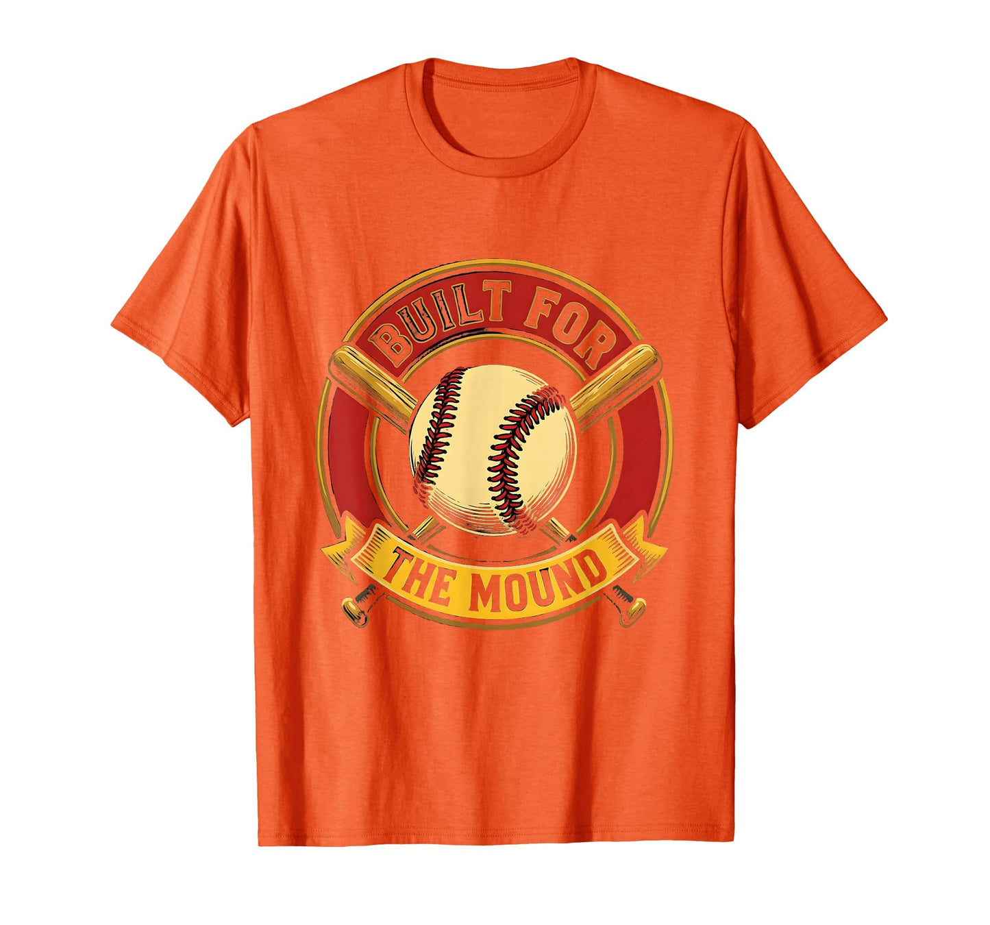 Built Mound Baseball Pitcher T-Shirt - Graphic Print Men Women - T-Shirt, Sweatshirt, Hoodie