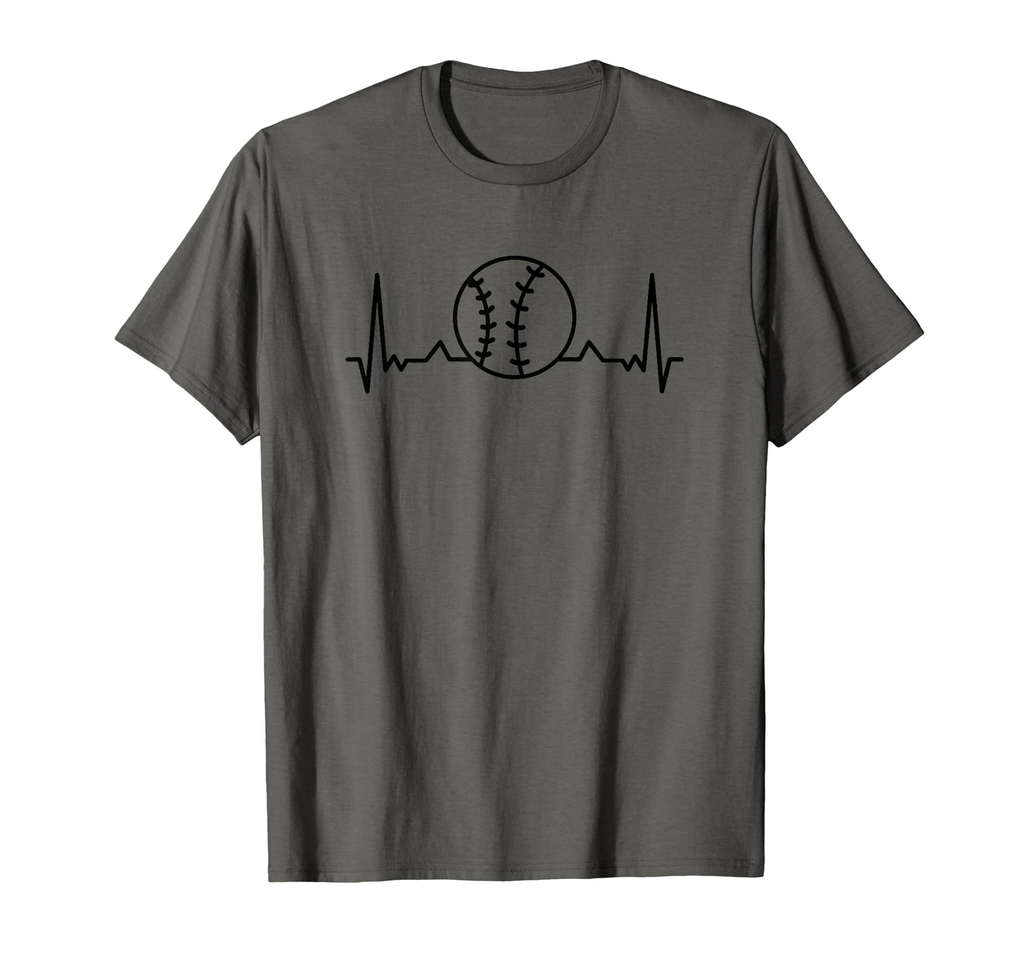 Baseball Heartbeat Funny Baseball Sports T-Shirt - Trendy Graphic Unisex - T-Shirt, Sweatshirt, Hoodie