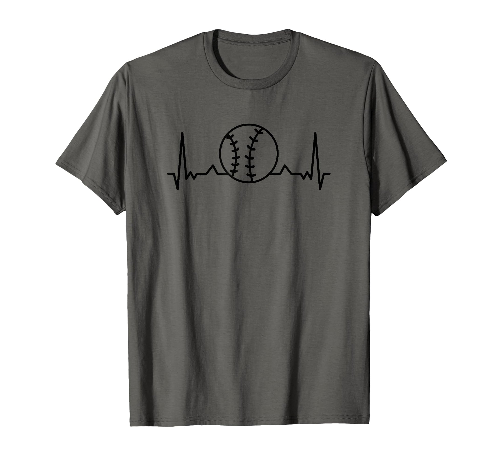 Baseball Heartbeat Funny Baseball Sports T-Shirt - Trendy Graphic Unisex - T-Shirt, Sweatshirt, Hoodie