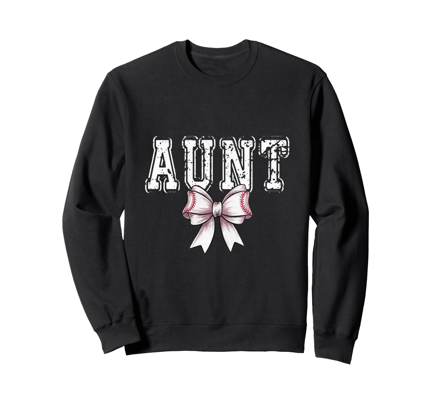 Coquette Baseball Aunt Spirit Sweatshirt - Minimalist Print Men Women - T-Shirt, Sweatshirt, Hoodie