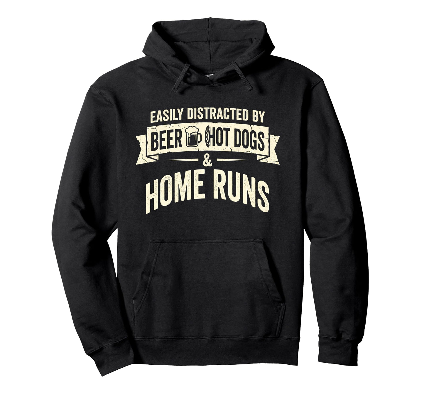 Easily Distracted Beer Hot Dogs Home Hoodie - Aesthetic Graphic for Adults - T-Shirt, Sweatshirt, Hoodie