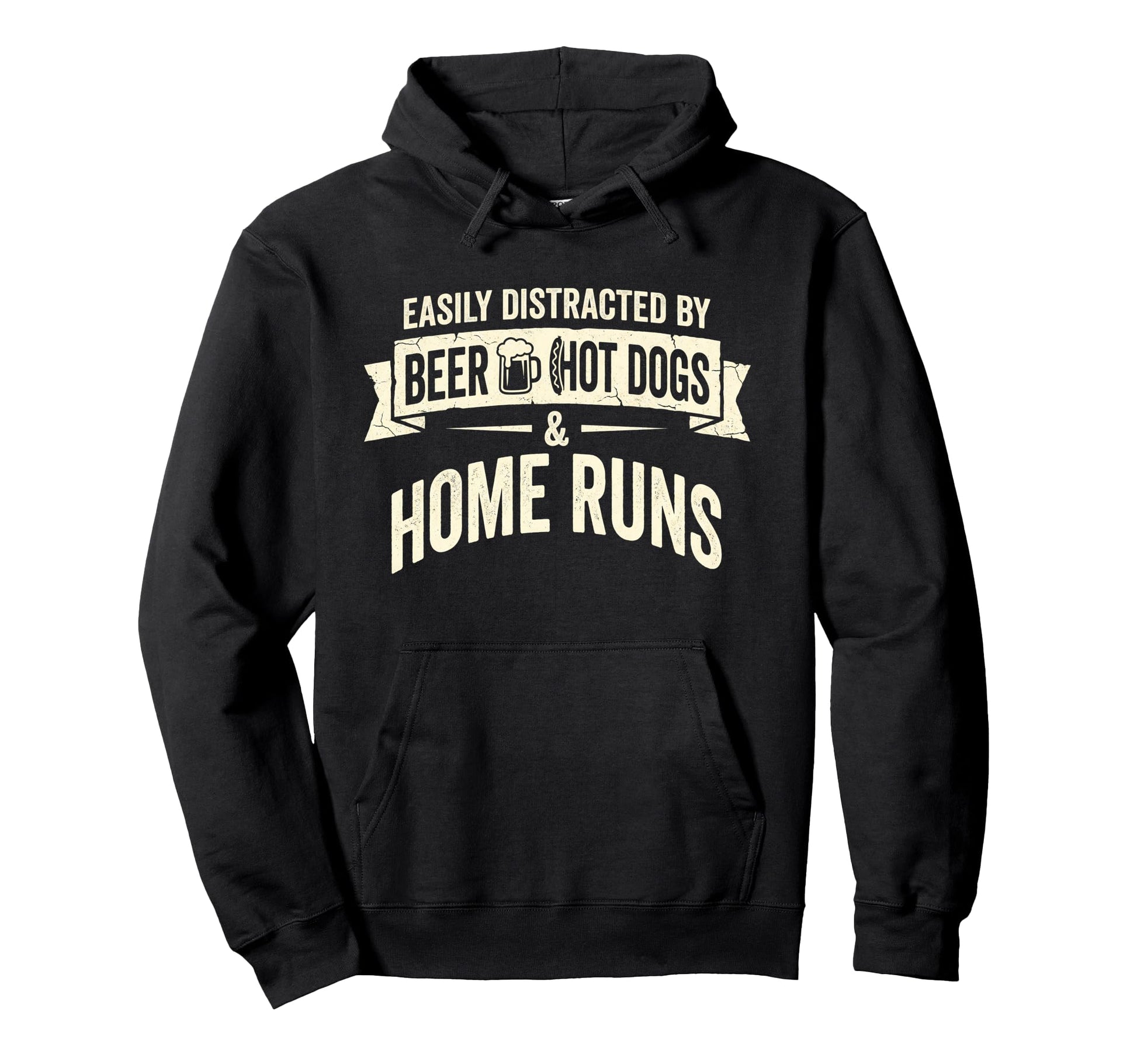Easily Distracted Beer Hot Dogs Home Hoodie - Aesthetic Graphic for Adults - T-Shirt, Sweatshirt, Hoodie