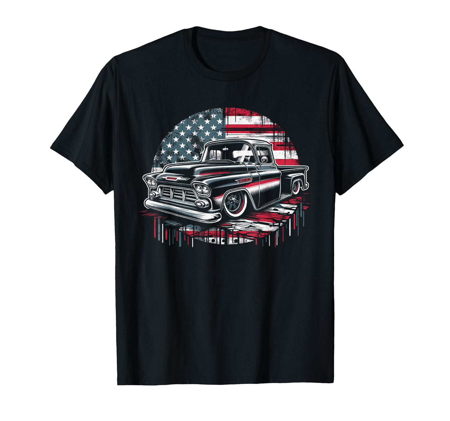 1950S 3100 Truck American Flag T-Shirt - Streetwear Style Men Women - T-Shirt, Sweatshirt, Hoodie