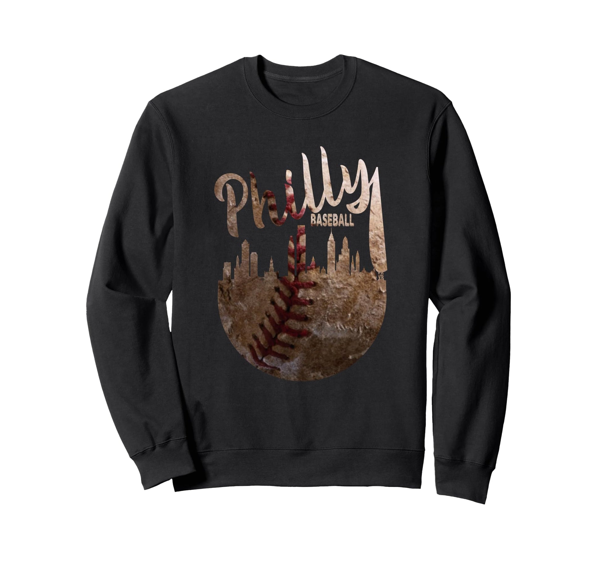 Philadelphia Baseball Distressed Sweatshirt - Aesthetic Graphic Men Women - T-Shirt, Sweatshirt, Hoodie