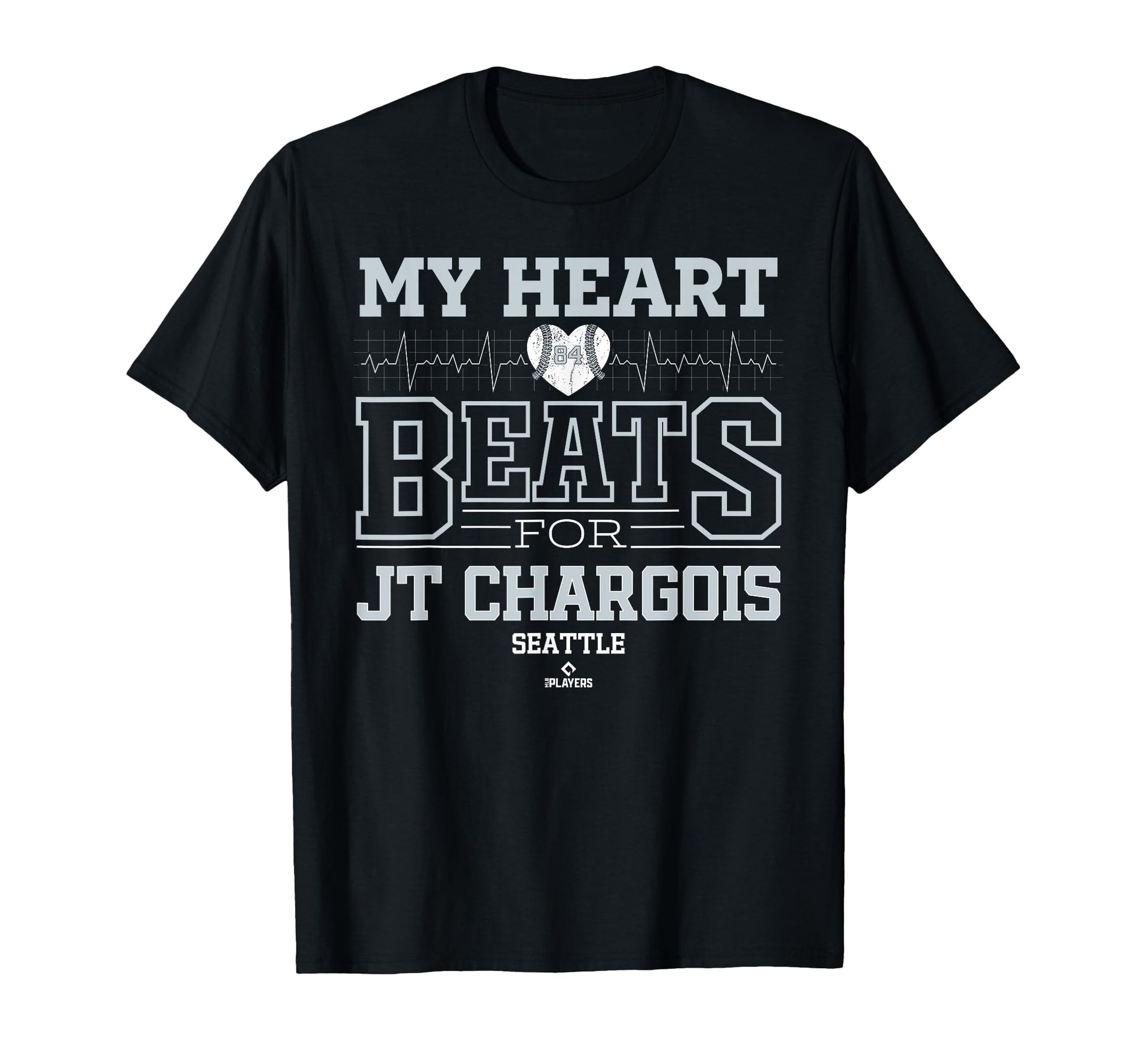 My Heart Beats Jt Chargois Seattle T-Shirt - Fun Novelty Design Men Women - T-Shirt, Sweatshirt, Hoodie
