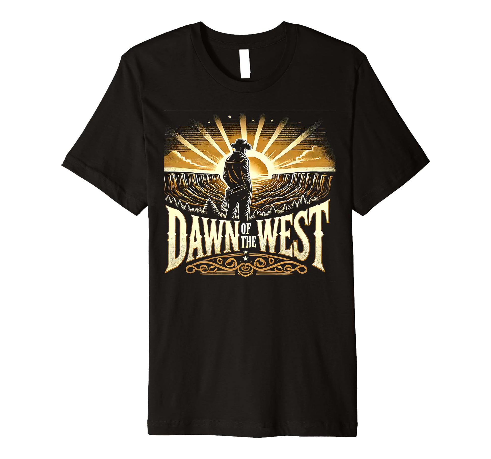Dawn West Cowboy T-Shirt - Streetwear Style for Adults - T-Shirt, Sweatshirt, Hoodie