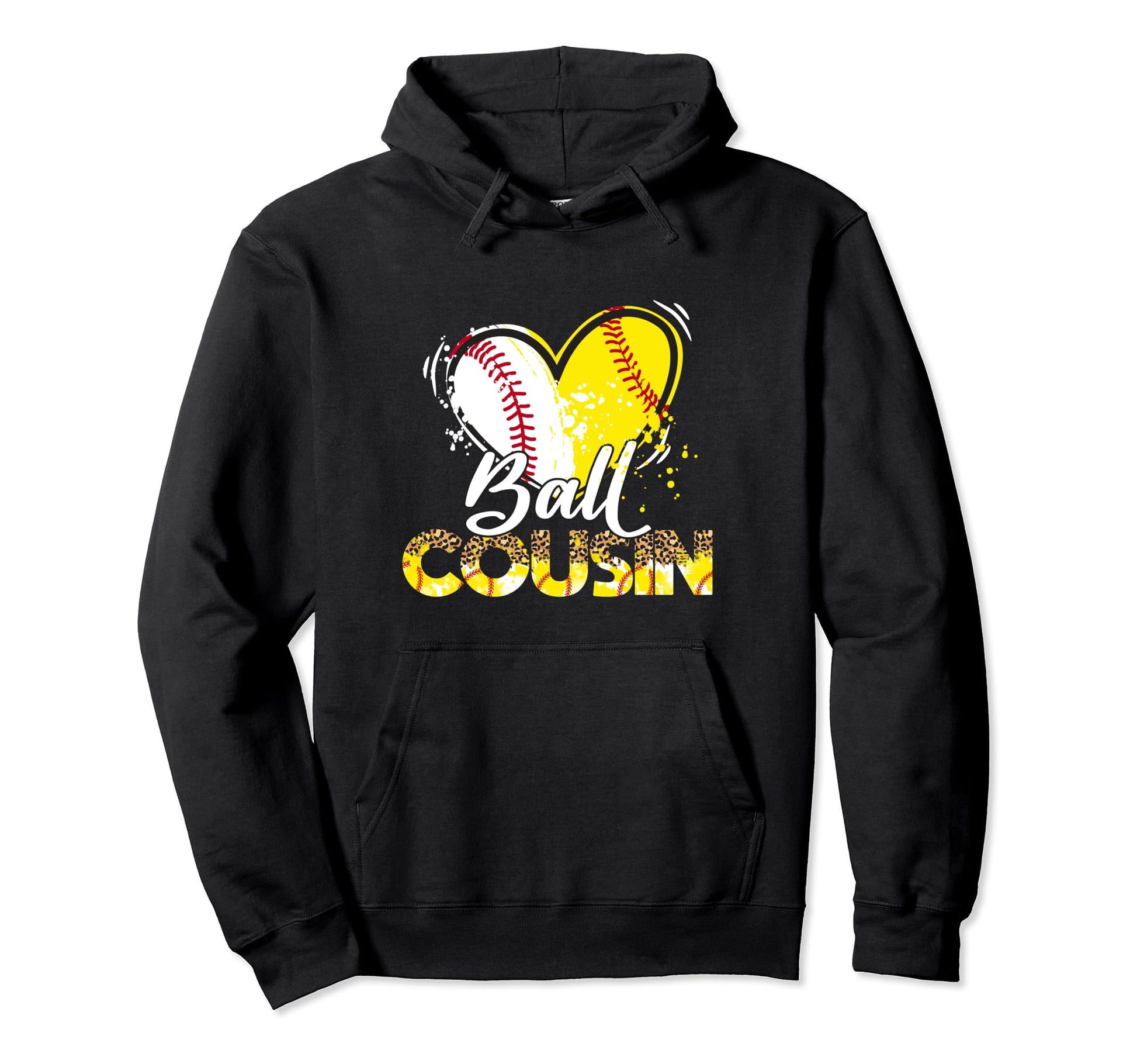 Cousin Both Baseball Softball Sport Hoodie - Unique Graphic for Adults - T-Shirt, Sweatshirt, Hoodie