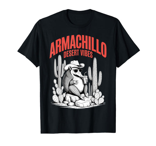 Armadillo Desert Vibes Funny Cactus T-Shirt - Trendy Graphic Men Women - T-Shirt, Sweatshirt, Hoodie