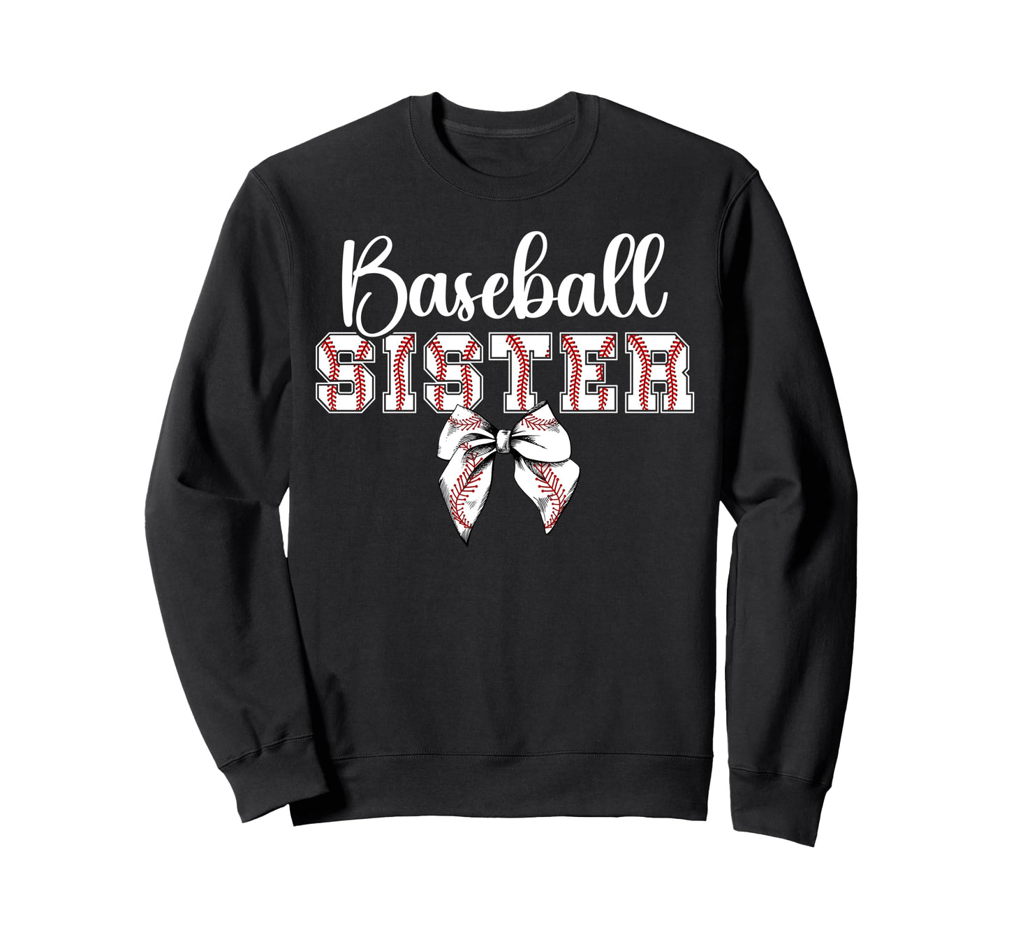 Baseball Sister Coquette Sister Sweatshirt - Custom Art Print Unisex - T-Shirt, Sweatshirt, Hoodie
