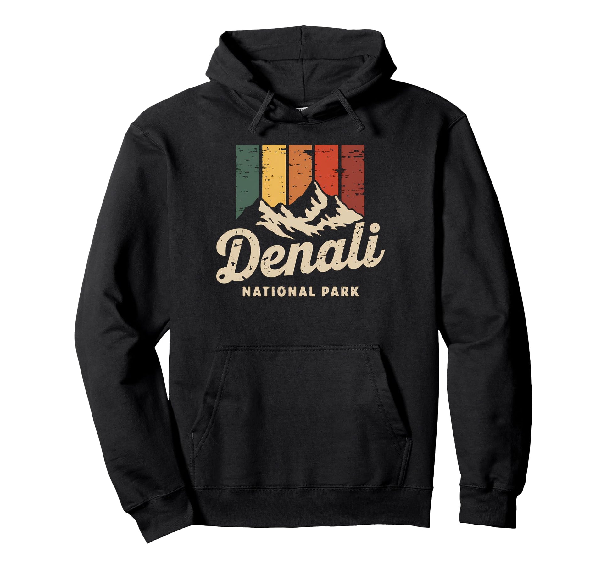 Denali Est 1917 Alaska National Park Hoodie - Graphic Print for Adults - T-Shirt, Sweatshirt, Hoodie