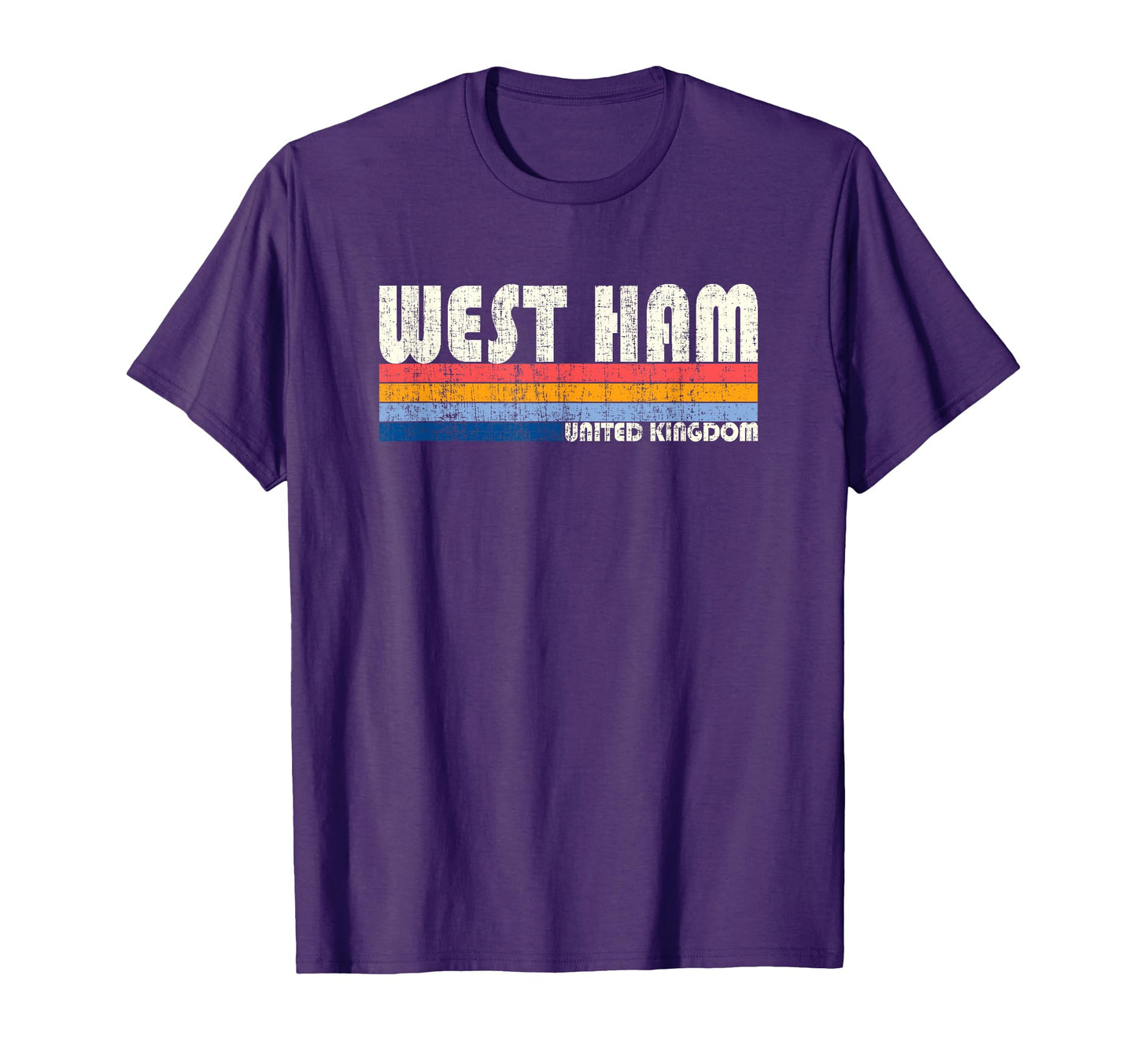 70S 80S West Ham United Kingdom T-Shirt - Fun Novelty Design Unisex - T-Shirt, Sweatshirt, Hoodie