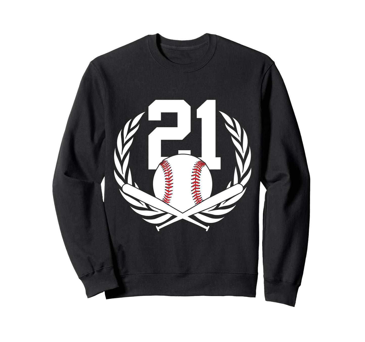 21 Years Number 21 Baseball 21St Sweatshirt - Graphic Print for Adults - T-Shirt, Sweatshirt, Hoodie