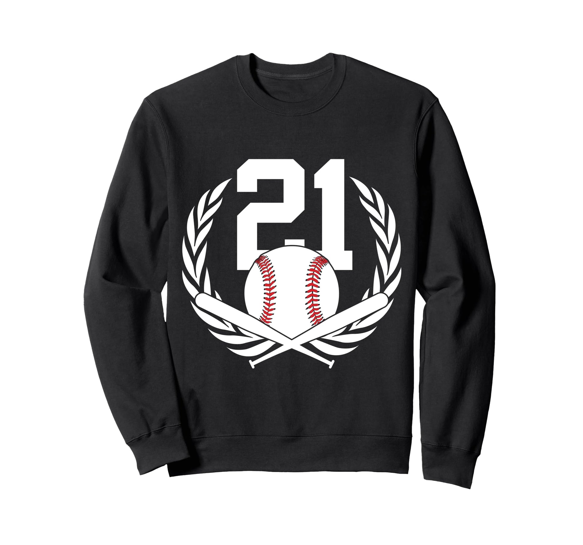 21 Years Number 21 Baseball 21St Sweatshirt - Graphic Print for Adults - T-Shirt, Sweatshirt, Hoodie