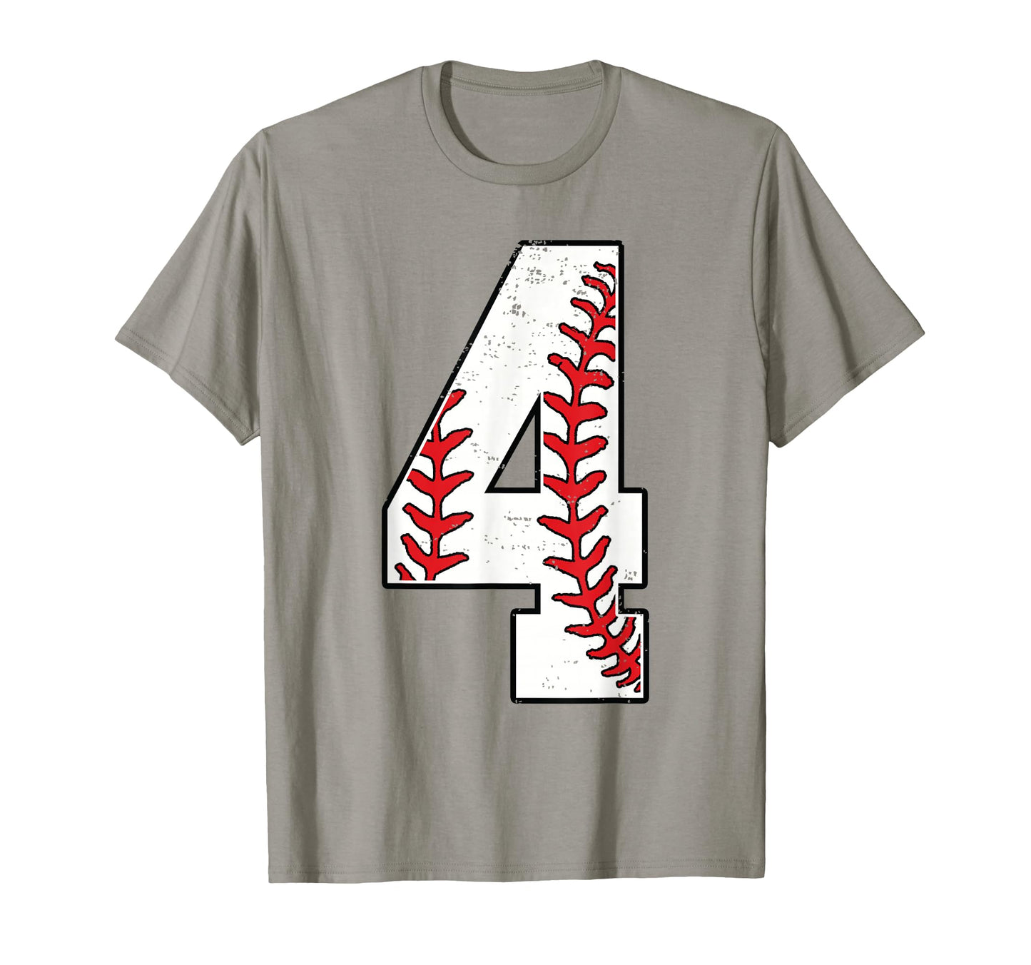 Number 4 Baseball 4 Jersey Number T-Shirt - Streetwear Style for Adults - T-Shirt, Sweatshirt, Hoodie
